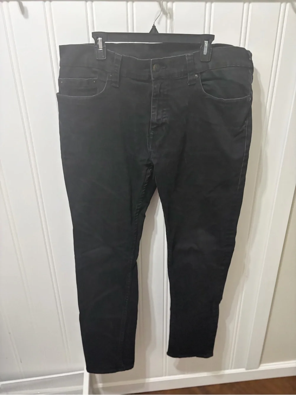 True Religion Geno Relaxed Slim Black Jeans - Size 40x33